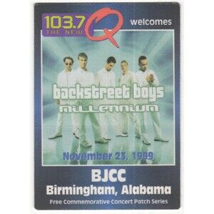 Vintage 1999 Backstreet Boys Radio Promo Concert Backstage Pass Birmingham AL